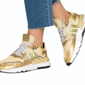 Adidas night joggers yellow shoes